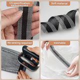 Iron-on tape - Shorten trousers - Shortening hem tape - Black - 5 meters