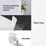 Window Film - Blackout Window Film - Sun Protection - Blackout Cloth - Black - Window Sticker - 45x100cm - Privacy Film Glass Windows - Adhesive Film Window