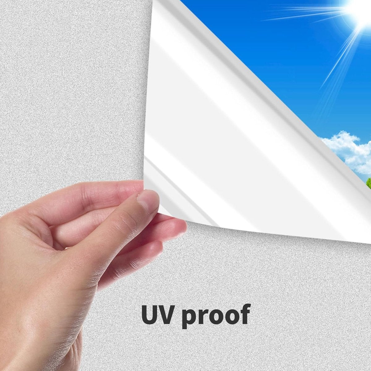 Window Film - Blackout Window Film - Sun Protection - Blackout Cloth - Black - Window Sticker - 45x100cm - Privacy Film Glass Windows - Adhesive Film Window