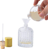 Mini perfume bottles - 50ml - Empty spray bottle - Travel bottle - Perfume atomizer - Perfume bottles - Refillable - Gold - Transparent - Glass - For travel, going out, handbags