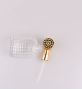 Mini perfume bottles - 50ml - Empty spray bottle - Travel bottle - Perfume atomizer - Perfume bottles - Refillable - Gold - Transparent - Glass - For travel, going out, handbags