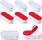Toilet Seat Buffers - 8 Pieces - Toilet Seat Buffers - Extend Bidet Life - Toilet Seat Buffers - Silent and Soft Closing - Protect Toilet Seat - White - Self-adhesive - TPE, ABS and Plastic