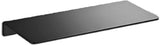 Bathroom shelf - Wall shelf - for wall storage - for bathroom, living room, kitchen, bedroom - 20*12*3cm - Space Aluminum - black - no drilling required