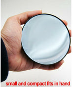Make-up Mirror - 15x Magnification - With Suction Cup - Magnifying Mirror - Round - Portable Bathroom Shower Mirror - For detailed make-up and skin care up close - 88mm