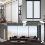 Window film - 45 x 200cm - PVC - translucent matt - Anti-glare - Static - No glue - for bathroom home office
