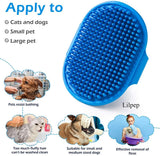 Pet Hair Remover - 2 Pieces - Cat Comb - Pet Hair Remover - Pet Grooming Gloves - Pet Silent Hair Removal Gloves - Dog Brush - Cat Brush - Reusable - For Small, Medium and Large Pets - Blue+Pink