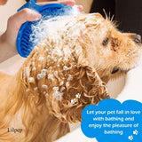 Pet Hair Remover - 2 Pieces - Cat Comb - Pet Hair Remover - Pet Grooming Gloves - Pet Silent Hair Removal Gloves - Dog Brush - Cat Brush - Reusable - For Small, Medium and Large Pets - Blue+Pink