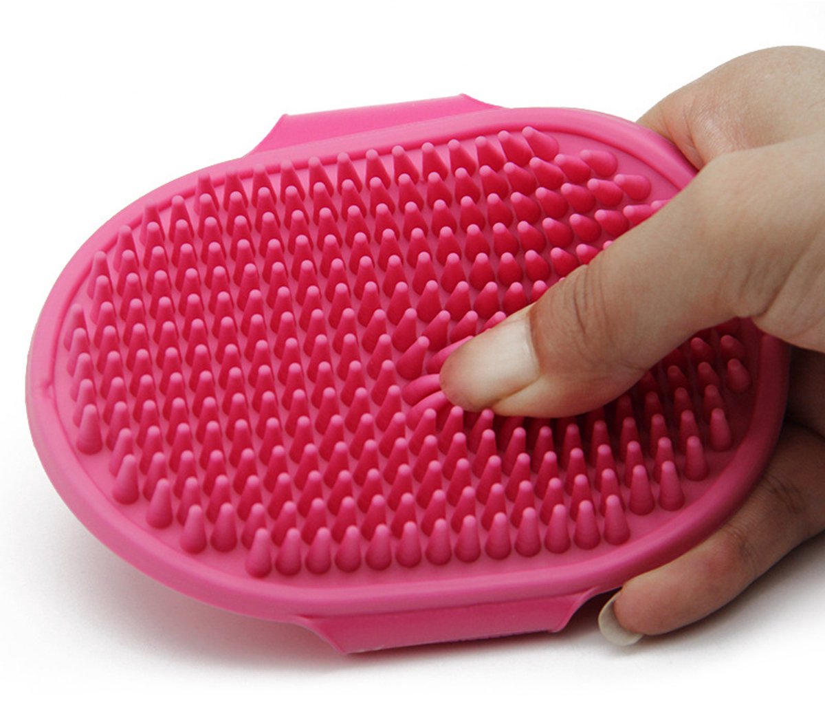 Pet Hair Remover - 2 Pieces - Cat Comb - Pet Hair Remover - Pet Grooming Gloves - Pet Silent Hair Removal Gloves - Dog Brush - Cat Brush - Reusable - For Small, Medium and Large Pets - Blue+Pink