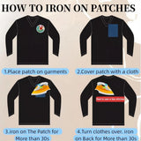 Iron-on patches for clothing - Embroidered emblems for jackets and jeans - 20 pieces
