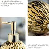 Modern ceramic soap dispenser gold for bathroom and kitchen