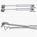 2 pieces - Gas Spring - Softclose Door Fitting - 120N - Zinc Alloy - Silver - Telescopic Cabinet Door Gas Spring - Hydraulic Support - Door Lift Damper for Cabinet Door or Flap