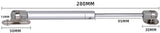 2 pieces - Gas Spring - Softclose Door Fitting - 120N - Zinc Alloy - Silver - Telescopic Cabinet Door Gas Spring - Hydraulic Support - Door Lift Damper for Cabinet Door or Flap