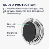 3 pieces - Bag hook - Hook for bags and backpacks - Bag hanger - Bag hooks - Bag hooks - Bag hook - Bag hook table - Bag hanger on the table - Silver - Foldable - Zinc alloy - 9.3 * 4.9 cm - for handbag, school bag, headphones, etc.