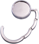 3 pieces - Bag hook - Hook for bags and backpacks - Bag hanger - Bag hooks - Bag hooks - Bag hook - Bag hook table - Bag hanger on the table - Silver - Foldable - Zinc alloy - 9.3 * 4.9 cm - for handbag, school bag, headphones, etc.