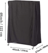 Parrot Cage Cover - Birdcage Cover and Dustproof Covers - Good Night Cover for Parrots - 210D Oxford Cloth - 104*69*122cm - Universal - Blackout - Waterproof - Black - Top-Down View