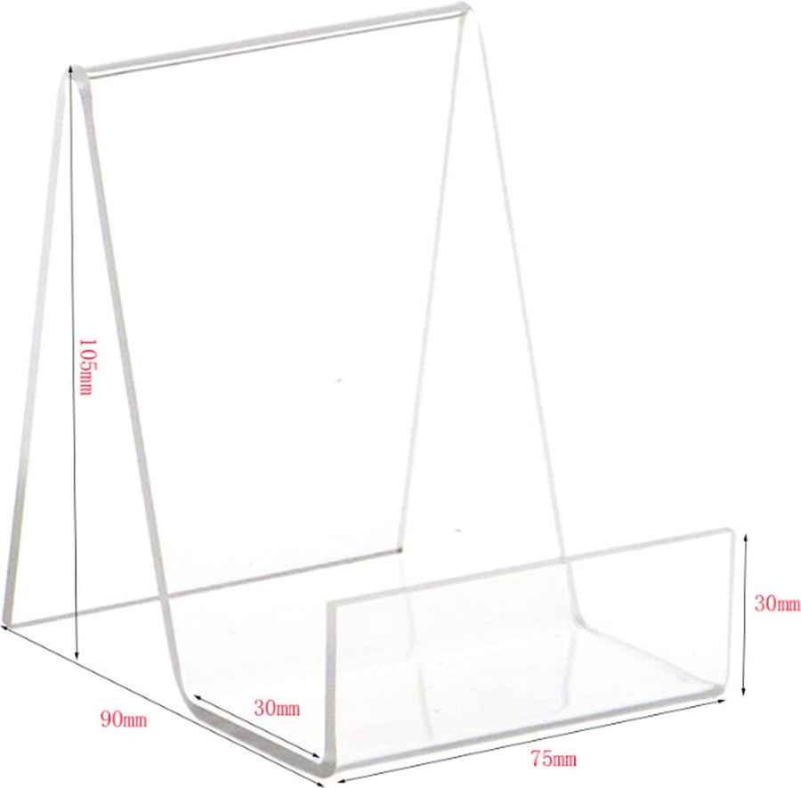Bookend - Transparent - Bookends - Book Holder - Book Stand - Acrylic - 75*90*105mm