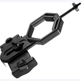 Universal Phone Holder for Telescope - For Eyepiece Diameter Ø 2.5 - 4.8cm - Mobile Phone Adapter Mount - Clip-on Design - For Spotter's Binoculars / Telescope - Adjustable - Black - ABS and Aluminum Alloy