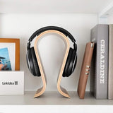Headset Stand - Headphone Stand - Headphone Holder - Headphone Hook - Headphone Hanger - Wooden - 255*100*155MM - Wood Color