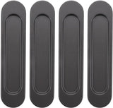 4 pieces - Sliding door handle - Sliding door handle - black - 149*35*6 mm - Furniture handle - Furniture handle - Door fitting - Furniture knob - Self-adhesive - metal