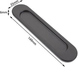 4 pieces - Sliding door handle - Sliding door handle - black - 149*35*6 mm - Furniture handle - Furniture handle - Door fitting - Furniture knob - Self-adhesive - metal