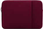 Laptop sleeve - 13 inch - 2-piece - Laptop bag - Suitable for 13 inch laptop - with extra case - Red