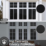 Window Film - Blackout Window Film - Blackout Window Film - Sun Protection - Anti-Peep - Adhesive Window Film - Blackout Cloth - Black - Including Squeegee - Easy Installation - Window Sticker - 45x100cm - Supplied with Self-Adhesive Backing