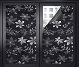 Window Film - Blackout Window Film - Blackout Window Film - Sun Protection - Anti-glare - Adhesive Window Film - Blackout Cloth - Black - Including scraper - Easy installation - Window sticker - 45x100cm - Supplied with self-adhesive backing - E