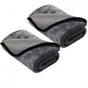 2 pieces - Microfiber cloth - drying towel - drying towel - Drying cloth - Cleaning towels - 40*40 cm - 600 g/m² - gray - Absorbent - for shower, bathroom and car washing