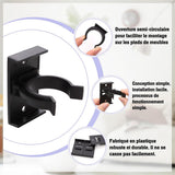 10 pieces - Skirting Clips - Kitchen Plinth Hooks - Kitchen Plinth Clips - for Kitchen Frames Fastening - black - plastic - for cabinet legs with a diameter of 2.6-2.8 cm - for sofa, table, bed, cabinet