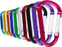 Light Pack Carabiners - 10 pieces - 4.5x56mm - Assorted Colors Random - Press - Carabiner - Carabiner - Carabiner - Musketon Hook