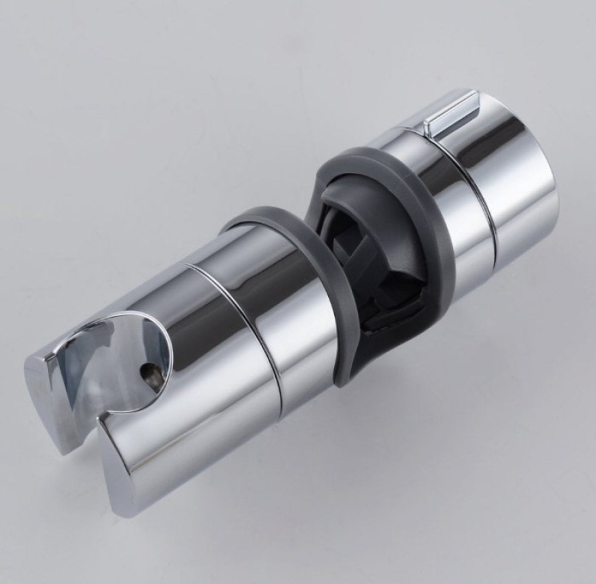 Shower Rail Slider - Hand Shower Bracket - ABS - Adjustable - Shower Head - Universal Shower Holder - Shower Head Holder - Hand Shower Holder - For Hand Shower or Shower Head for Bathroom - Suitable for Ø 18-25mm - Silver