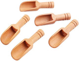 10 Pieces - Mini Wooden Spoons - Sustainable Kitchen Accessory - Wooden Scoops - Measuring Spoon - Spoons for Herbs and Tea - Spoons for Kitchen, Cooking, Herbs, Coffee, Tea, Sugar, Salt - 7.6*2.3cm - Wood