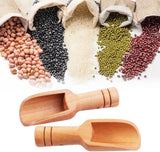 10 Pieces - Mini Wooden Spoons - Sustainable Kitchen Accessory - Wooden Scoops - Measuring Spoon - Spoons for Herbs and Tea - Spoons for Kitchen, Cooking, Herbs, Coffee, Tea, Sugar, Salt - 7.6*2.3cm - Wood - Top-Down View