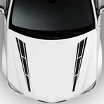 Car sticker - 6 pieces/3 pairs/1 set - Stripe side sticker - Graphic sticker - PET - Black - For car decoration