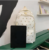 Backpack - School Bag - Backpack - Girl Backpack - School Backpack - School Bag - Tablet Backpack - 20 Liters - Orchids - Top-Down View