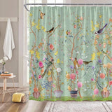 Shower curtain - Waterproof - bath curtain - bathroom curtain - Printed shower curtain - Polyester - 150*180cm - green