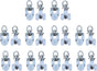 20 Pieces - Curtain Runners - Curtain Runners - Curtain Rollers - Curtain Rail Rollers - Gliders - Curtains - Curtain Gliders - White - Alloy - 3.45*1.5cm