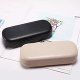Glasses case - glasses case for men and women - sturdy case - sunglasses case - black - PU - 160*64*36mm