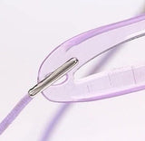 8 pieces - 8in1 Eyebrow stencil - eyebrow template - eyebrow stamp - make-up aid - purple - plastic - Practical - Side View