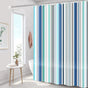 Shower curtain - 180 x 200 cm - romantic stripes - polyester - color - with hooks - Anti-mold - Waterproof - Bathroom decoration