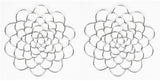 Flower Arrangement Holder Set - 2 Pieces - Flower Stand - Stainless Steel - Metal Wire Flower Arranger - Reusable - Flower Arranging Tool - Flower Grid Organizer - Suitable for Vases, Flower Stems and Bouquets - 15cm - Silver