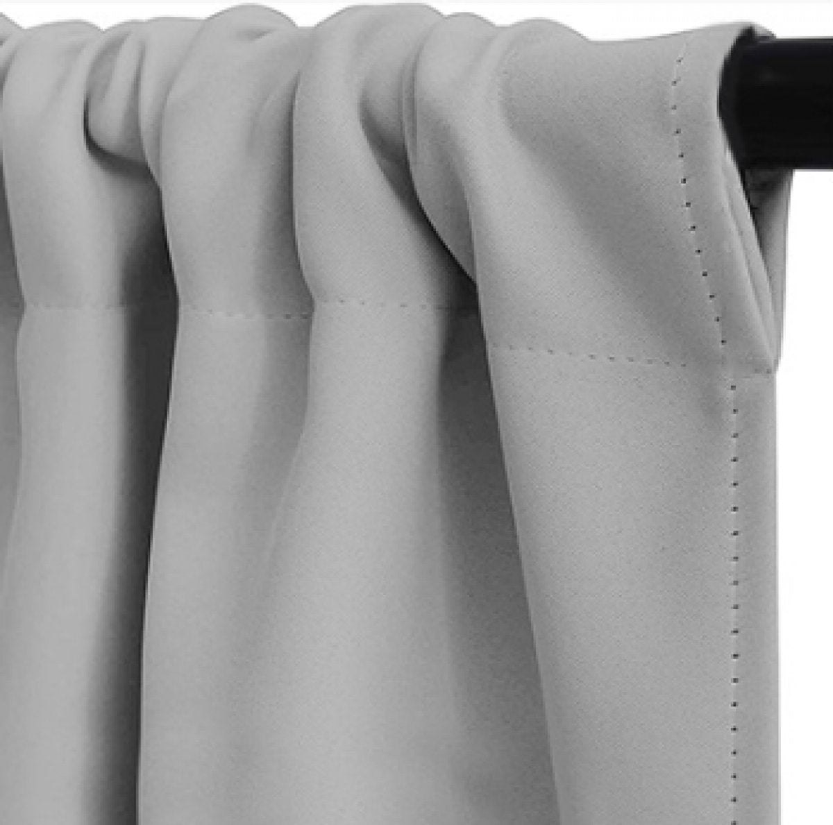 2 pieces - Curtain - Small window curtains - for bedroom kitchen cupboard child basement camper curtains - 76*60cm - Light gray - Blackout curtain - Polyester
