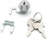 Letterbox lock - Cam lock - Cabinet lock - Cam lock - Security cabinet lock - Cylinder lock - 21.5 mm - Zinc alloy - With key - For Cabinet, Cabinet door, Filing cabinet, Letterboxes, Drawer cabinet - Front View