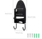 Ironing board holder - Hanging system for your ironing board AND iron - simple ironing board holder - black - plastic - Ironing board holder - Wall-mounted ironing board holder