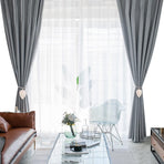 Curtain Holder - 2 Pieces - Curtain Tie Back - Curtain Tie Rope - Curtain Tie Back Hook - Curtain Ties - Beige - 116 cm Long