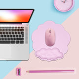 Mouse pad - Mouse pad with wrist rest - Ergonomic mouse pad - Mouse pad with leather surface, suitable for computers, laptops, office, home and travel, with non-slip bottom