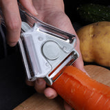 Peeler - 3-in-1 peeler - Ergonomic - Can be used for peeling, grating and slicing - Blue