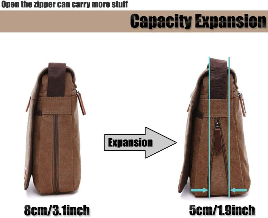 Men's shoulder bag canvas shoulder bag laptop bag school bag