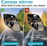 Motorcycle Rearview Mirrors Universal Pair Compatible with Motorcycles