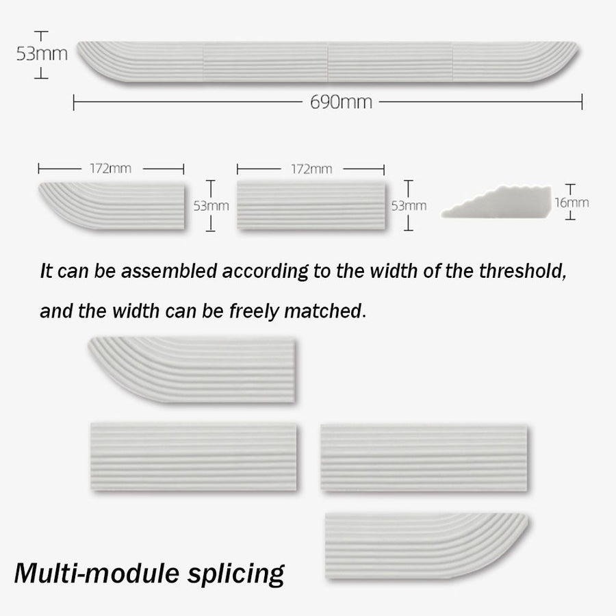 Threshold strip for robot vacuum cleaner beige